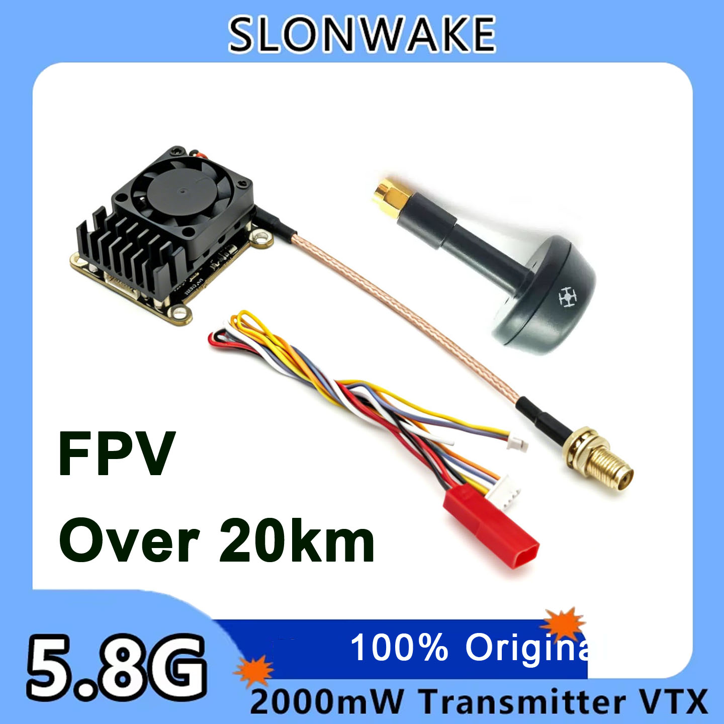 New upgrade 5.8Ghz 2W adjustab - Drone Transmitter review and price